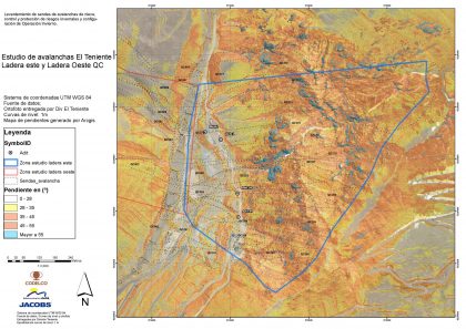 Estudio de avalanchas y caída de rocas Codelco Div Teniente